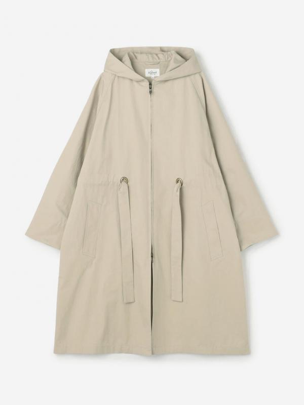 LE GLAZIK | コットンナイロン フードコート WOMEN
