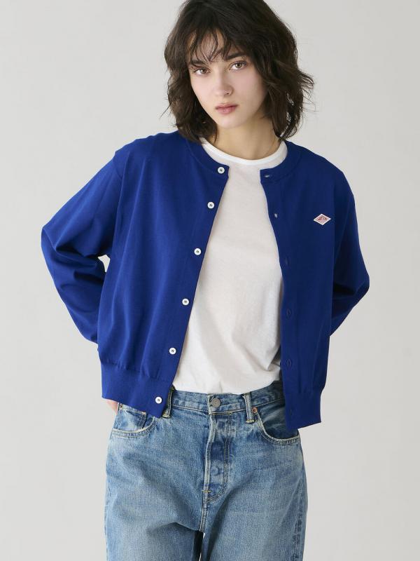 ＜先行予約＞DANTON | ジャージーニット クルーネック長袖カーディガン WOMEN