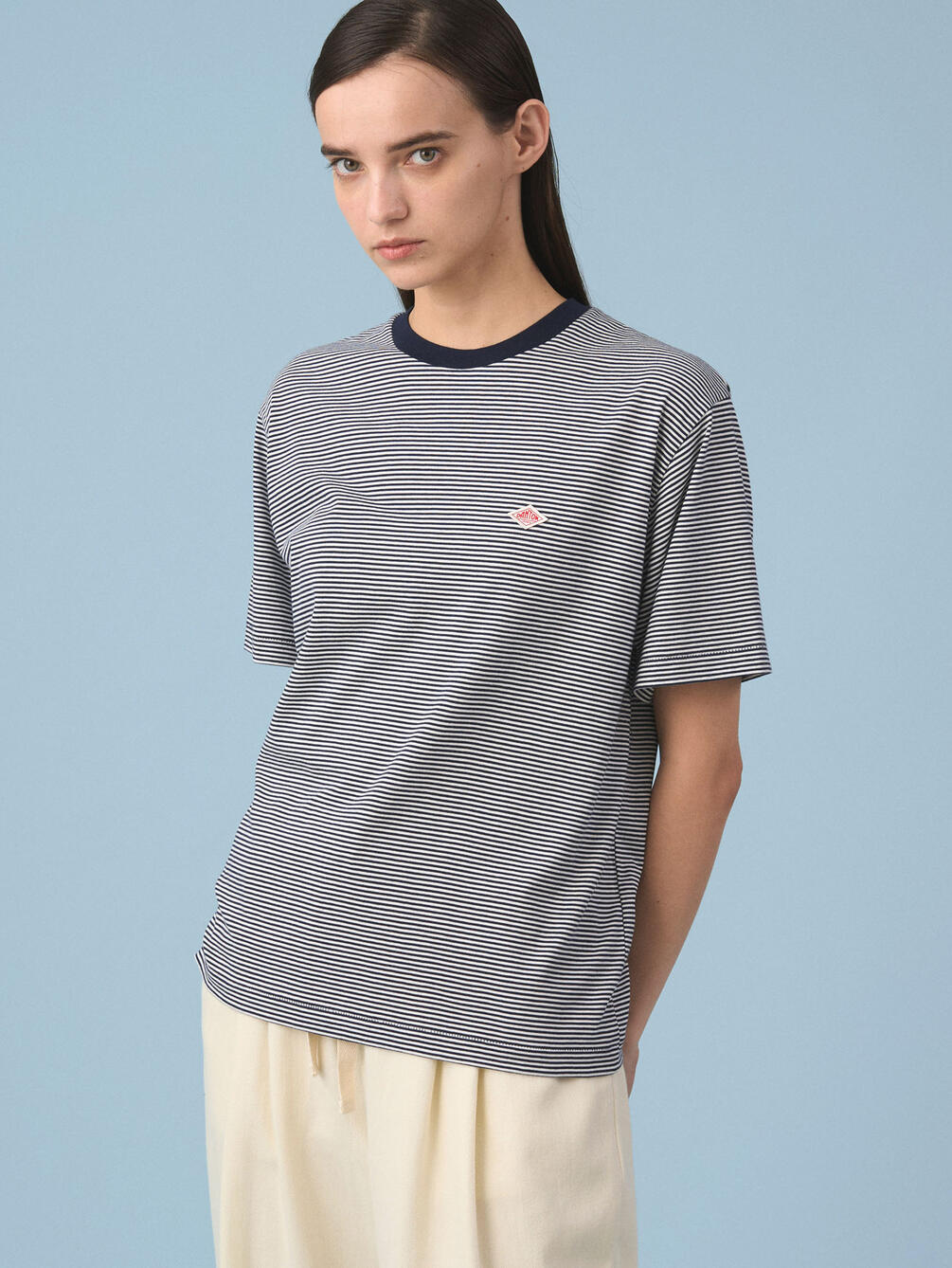 DANTON | ボーダー クルーネックTシャツ WOMEN