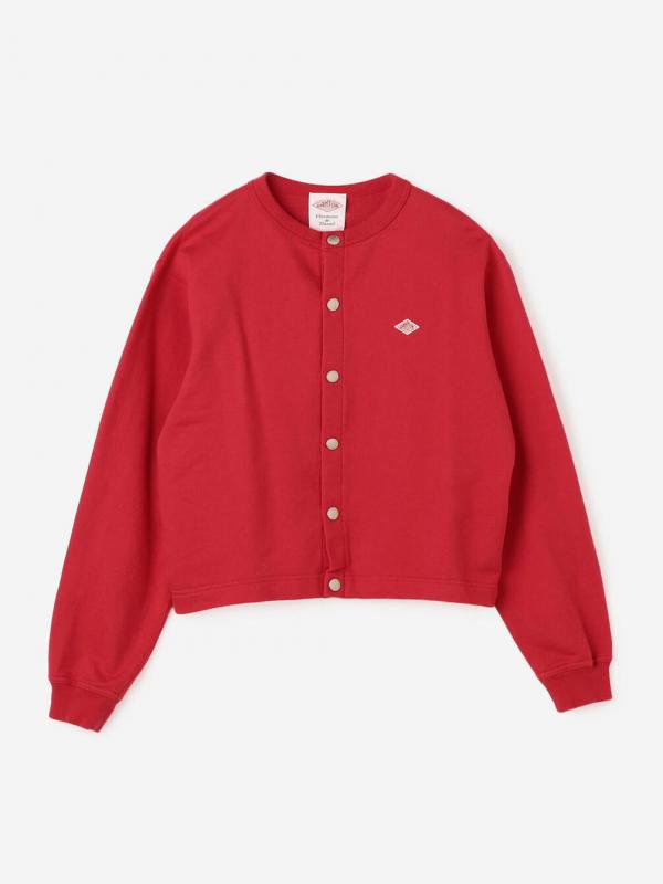 DANTON | コットンテリー クルーネックカーディガン WOMEN