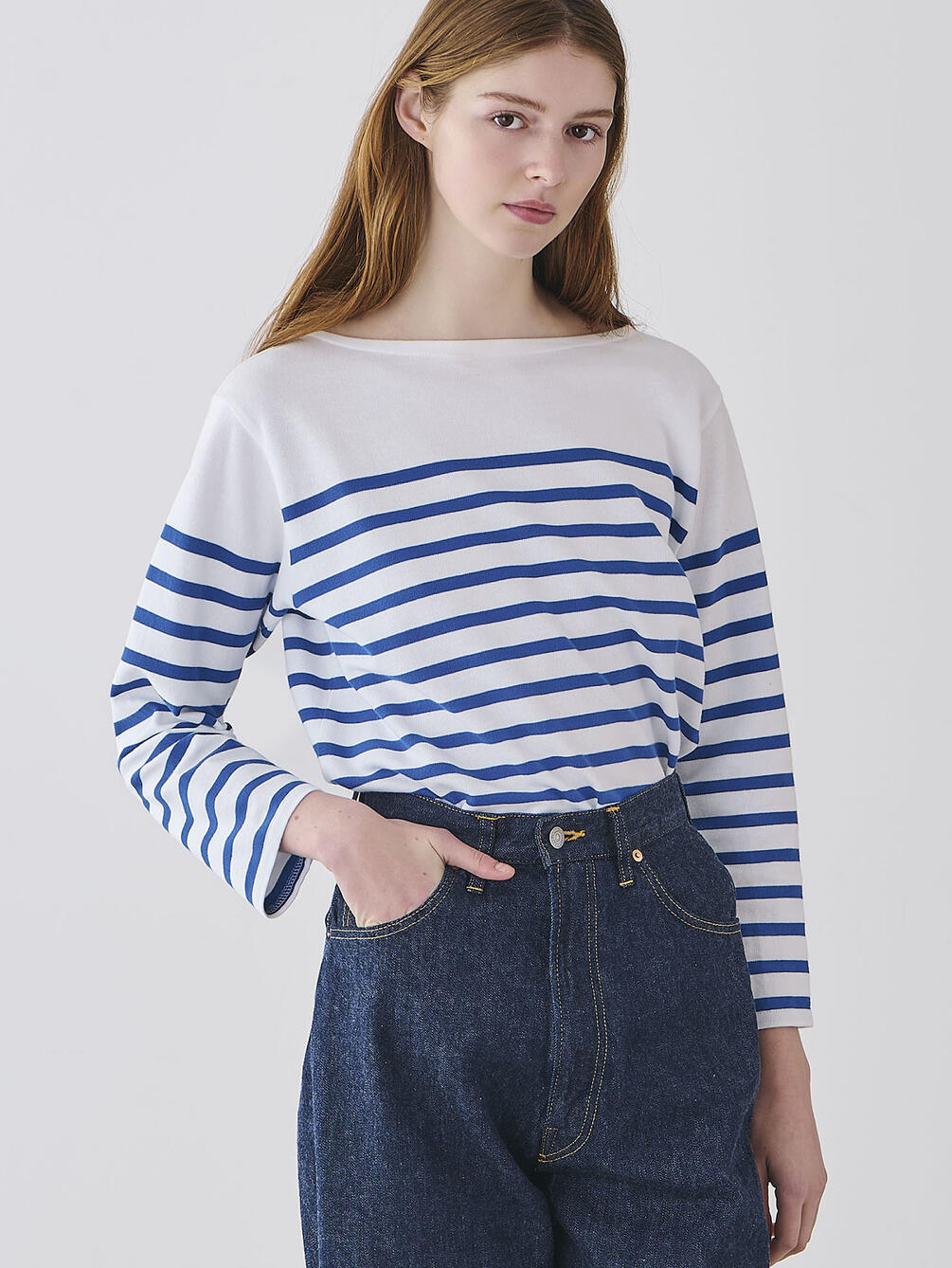 ORCIVAL | ラッセル ボートネック フレンチセーラーTシャツ WOMEN