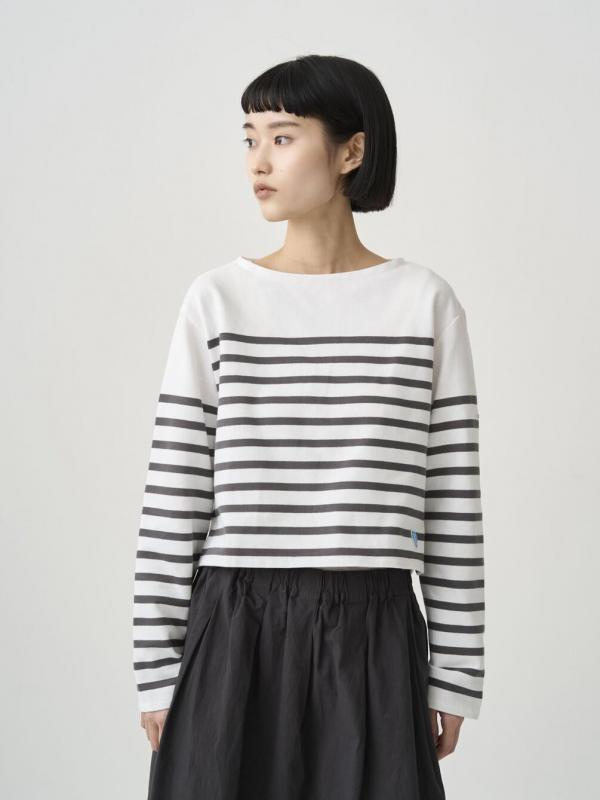 ORCIVAL | ラッセル ボートネッククロップドTシャツ WOMEN