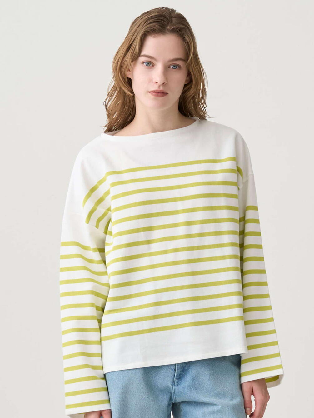 ORCIVAL | ラッセル ボートネック ワイドセーラーTシャツ WOMEN