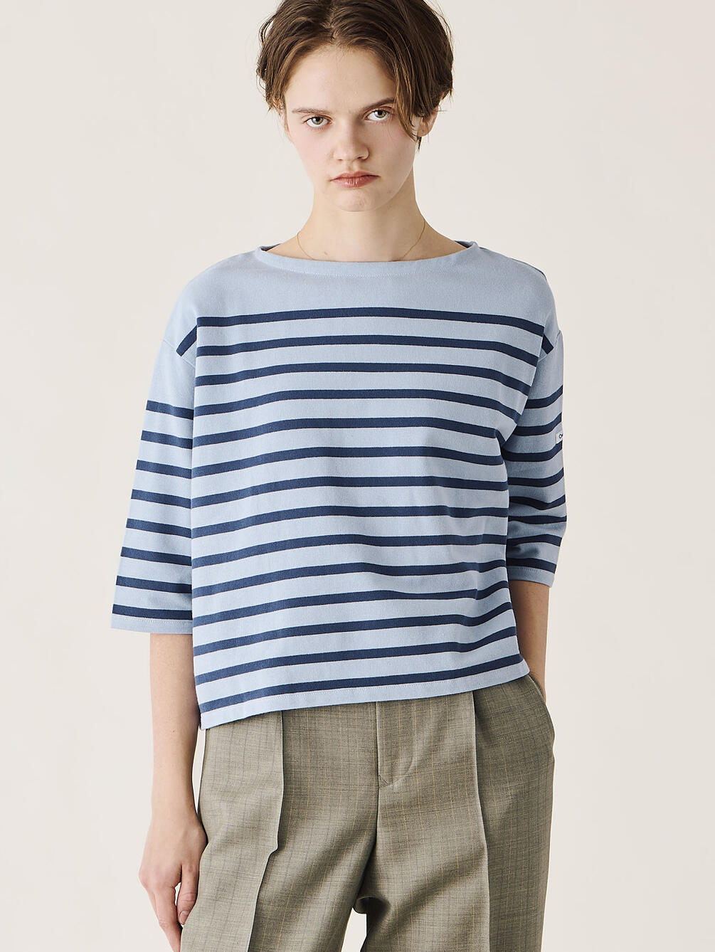 ORCIVAL | ラッセル ボートネック5分袖Tシャツ WOMEN