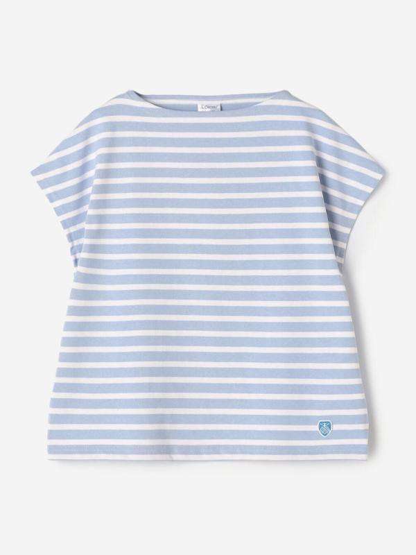 ORCIVAL | コットンロード ボートネック フレンチスリーブバスクシャツ WOMEN