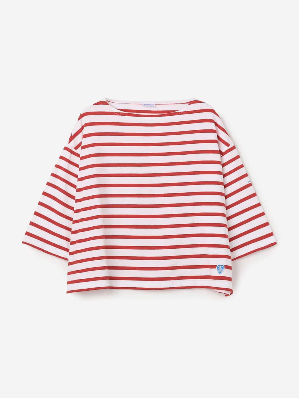 ORCIVAL | コットンレジェ ボートネック ボーダーTシャツ WOMEN