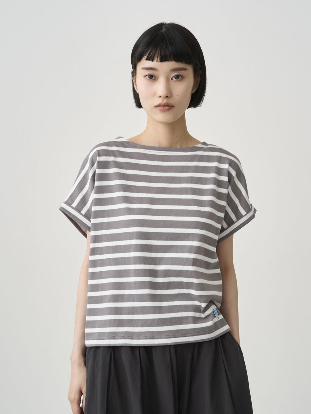 ORCIVAL | コットンレジェ ボートネック 半袖Tシャツ WOMEN