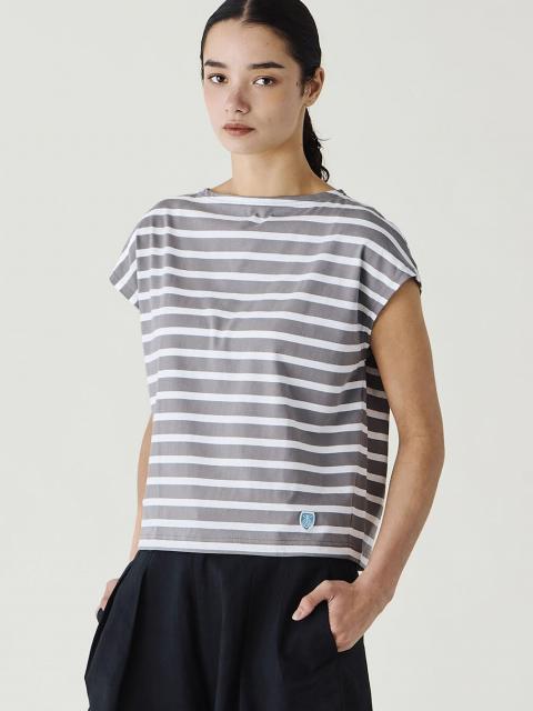 ORCIVAL | コットンレジェ ボートネック フレンチスリーブプルオーバー WOMEN