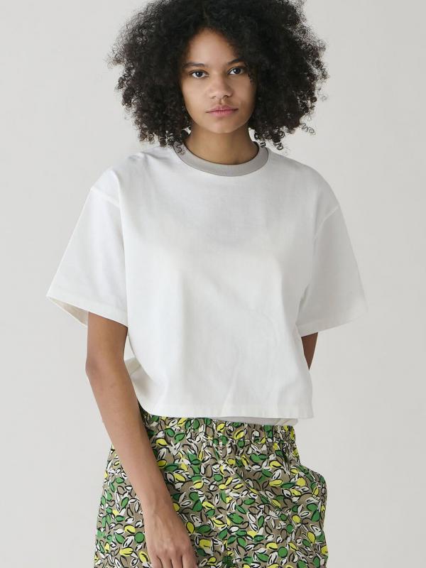 ORCIVAL | マーセライズ クルーネック 半袖プルオーバー WOMEN