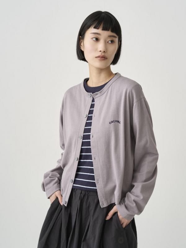 ORCIVAL | コットンナイロン シースルー 長袖クルーネックカーディガン WOMEN