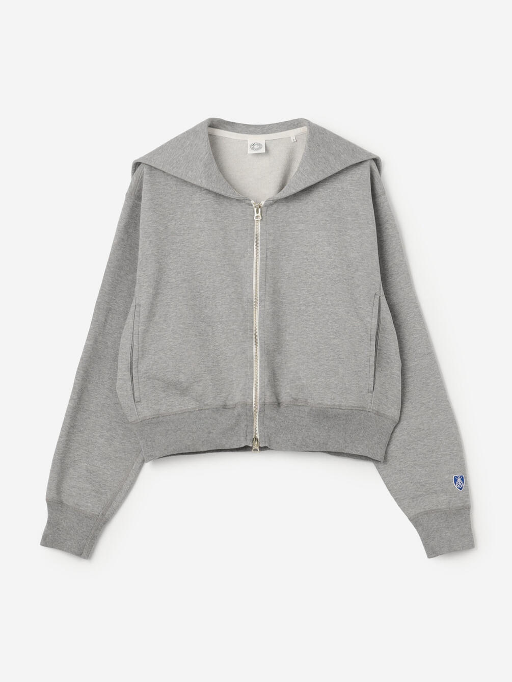 ORCIVAL | コットン裏毛 ジップセーラー WOMEN