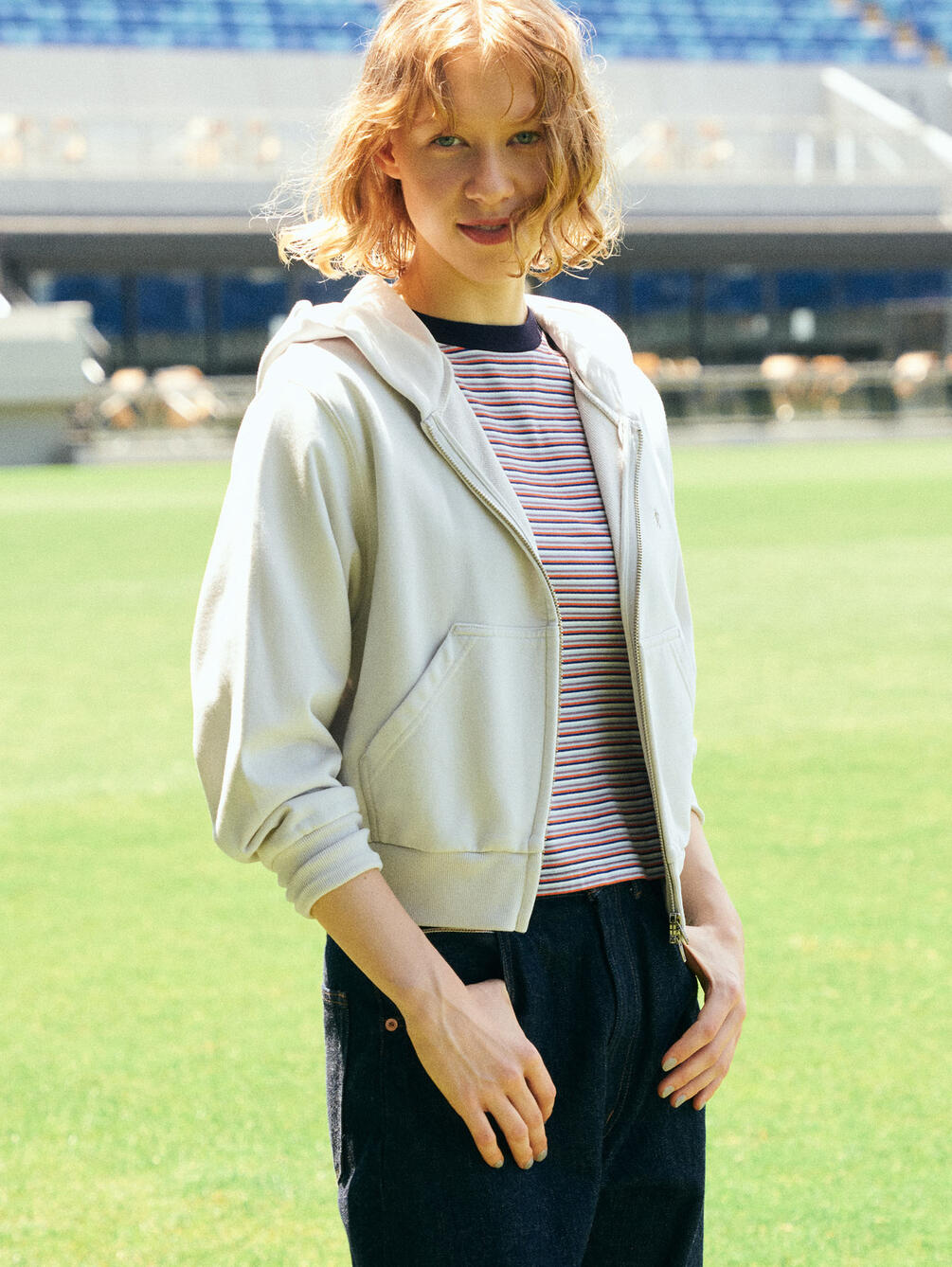 Gymphlex | フレンチテリー ジップパーカー WOMEN