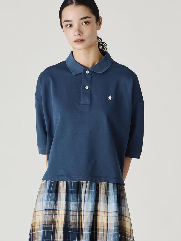 ＜先行予約＞Gymphlex | ハイゲージ鹿の子 ポロシャツ WOMEN