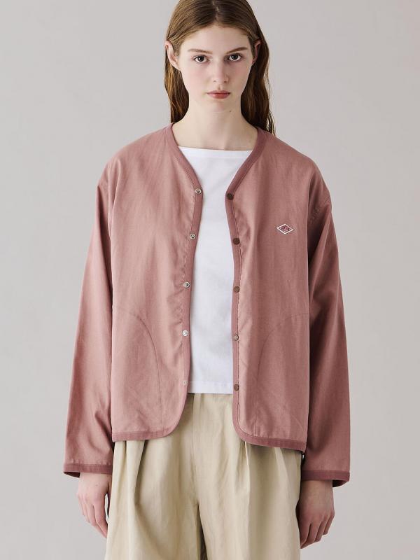 DANTON | リネンポリエステル シャツカーディガン WOMEN