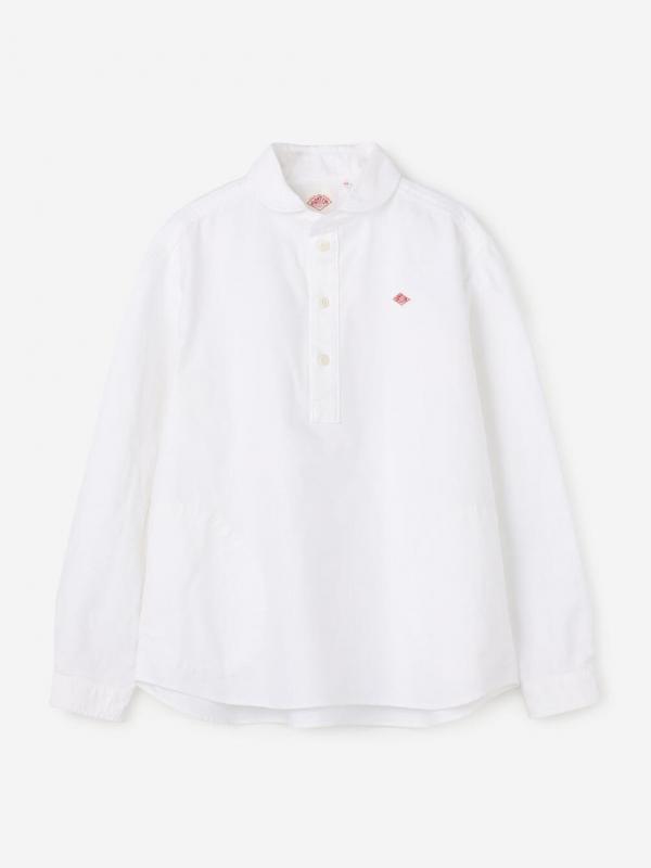 DANTON | オックスフォード 丸襟プルオーバーシャツ SOLID WOMEN