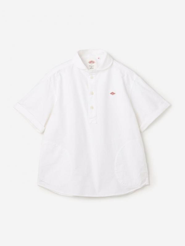 DANTON | オックスフォード 丸襟半袖プルオーバーシャツ SOLID WOMEN