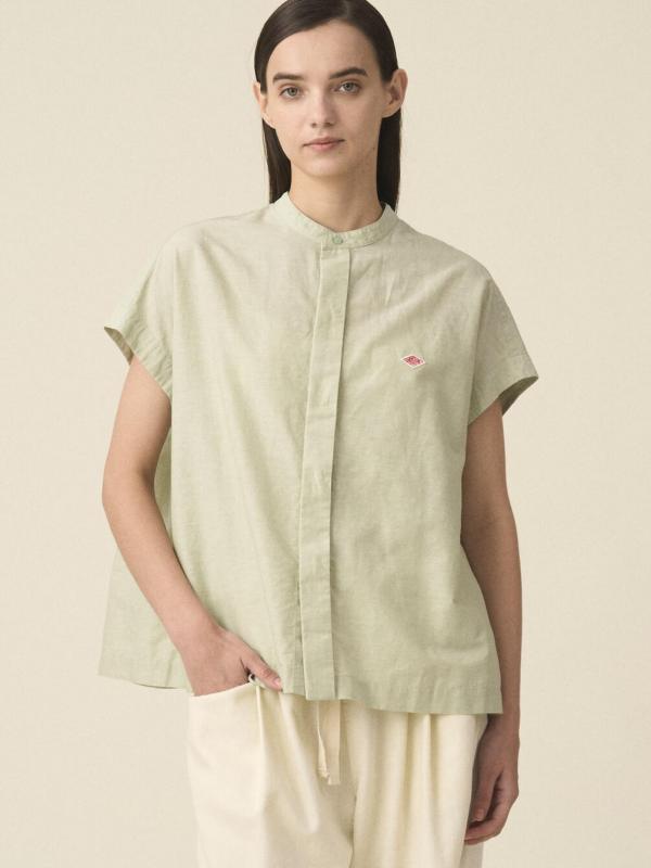DANTON | コットンリネン スリーブレスシャツ WOMEN