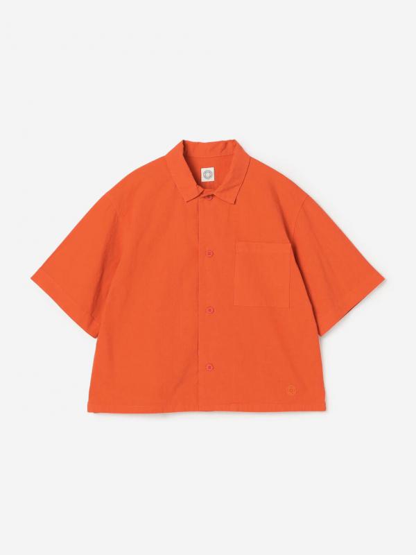ORCIVAL | ガーメントダイ レギュラーカラー半袖シャツ WOMEN