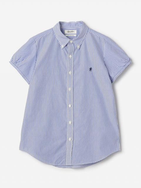Gymphlex | コットン フレンチスリーブシャツ STRIPE WOMEN