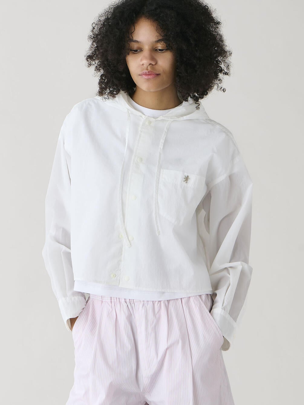 Gymphlex |  ナイロン フードシャツジャケット WOMEN