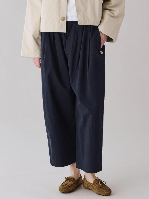 DANTON | コットンナイロンツイル 2タックワイドイージーパンツ WOMEN