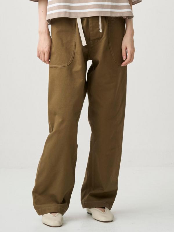 ORCIVAL | コットンカツラギ イージーパンツ WOMEN