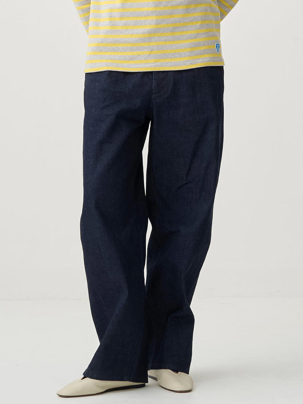 ORCIVAL | コットンドライツイル ワイドカーブパンツ WOMEN