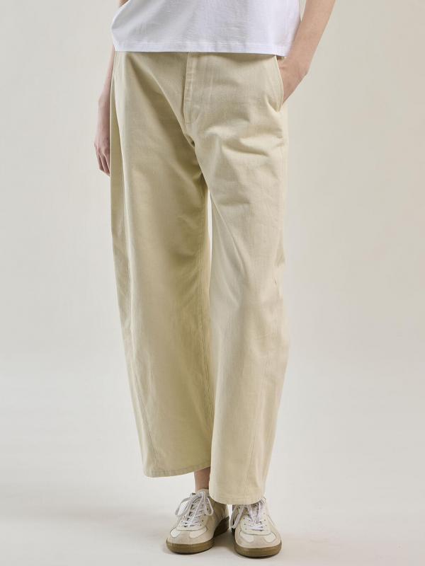 ORCIVAL | コットンドライツイル ワイドカーブパンツ WOMEN