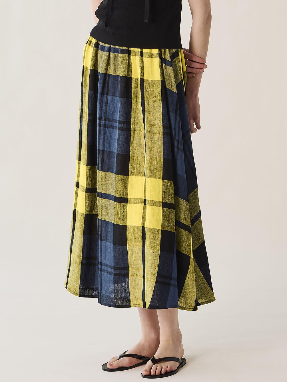 ＜先行予約＞O'NEIL OF DUBLIN | リネン フレアロングスカート WOMEN