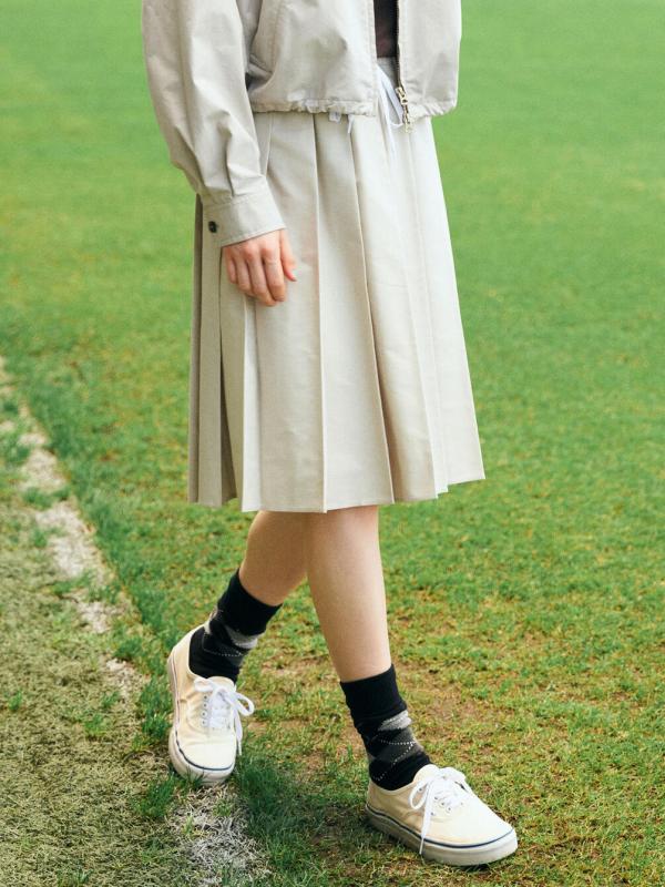 Gymphlex | オクスフォード プリーツスカート WOMEN