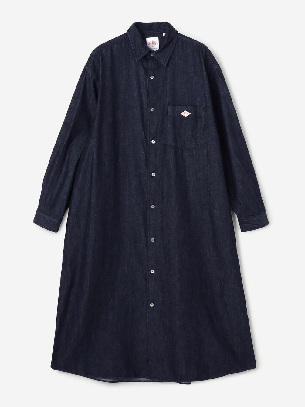 DANTON | デニムダンガリー レギュラーカラーシャツワンピース WOMEN