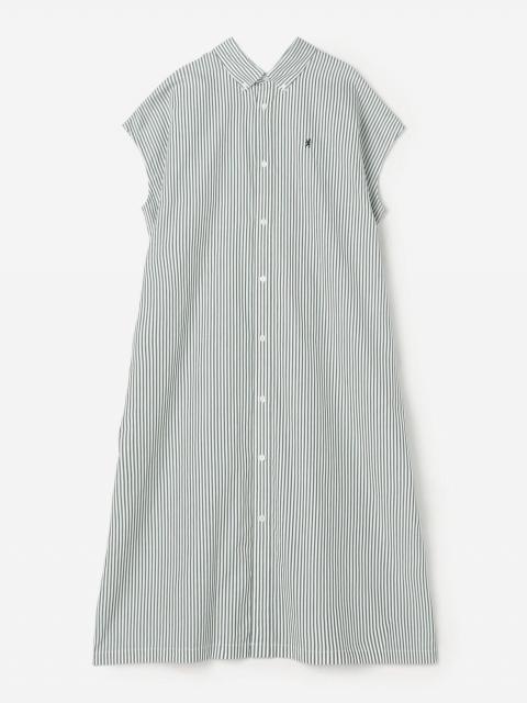 Gymphlex | コットン スリーブレス ボタンダウンシャツワンピース STRIPE WOMEN