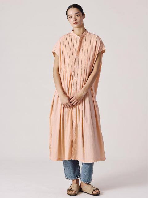 INDIA INDUSTRY | コットンポプリン ピンタックシャツワンピース WOMEN
