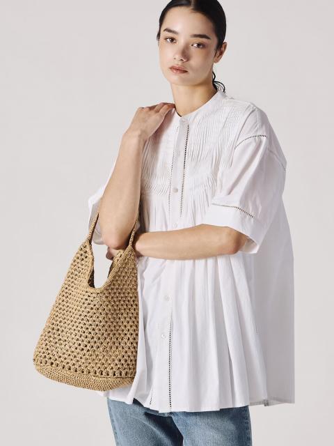 INDIA INDUSTRY | ペーパーラフィア ショルダーバッグ WOMEN