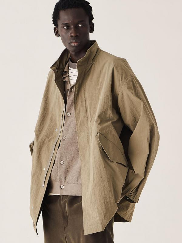 ＜先行予約＞ORCIVAL | ペーパーライクナイロン スタンドカラージャケット MEN