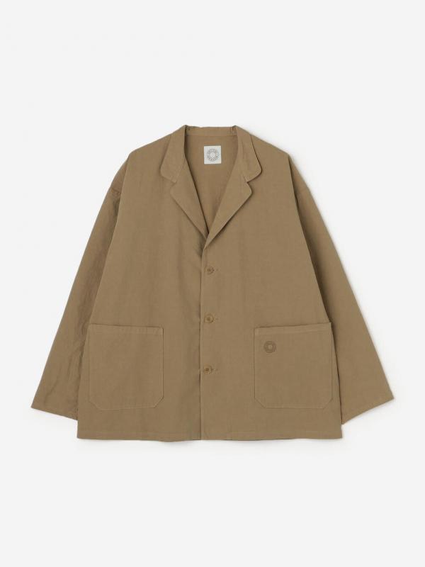 ORCIVAL | ガーメントダイ コットン ノッチドラペルジャケット MEN