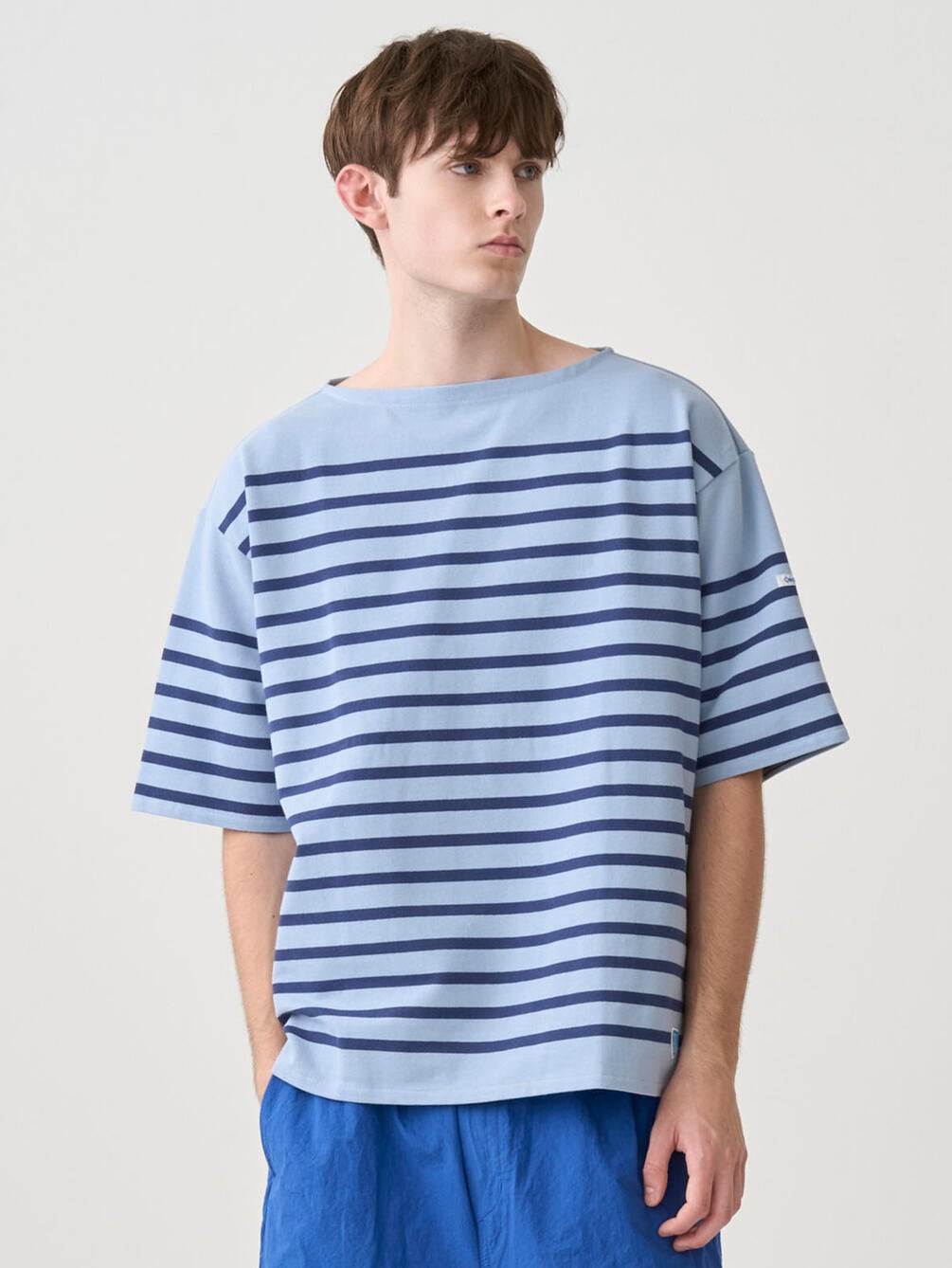 ORCIVAL | ラッセル ワイド ボートネック 半袖バスクシャツ MEN