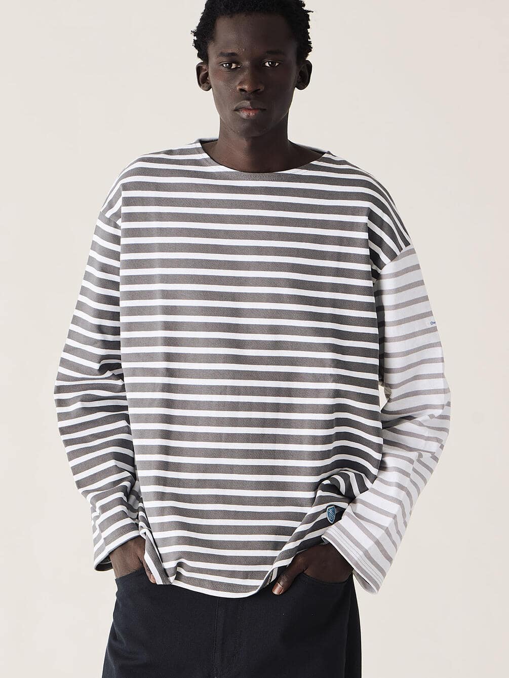 ORCIVAL | ハーレクイン コットンロード クルーネック フレンチバスクTシャツ MEN