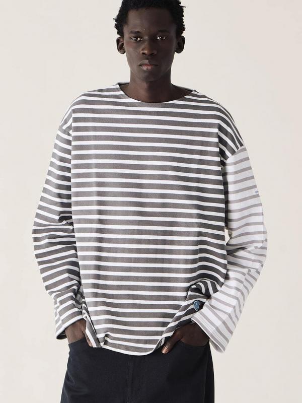 ORCIVAL | ハーレクイン コットンロード クルーネック フレンチバスクTシャツ MEN