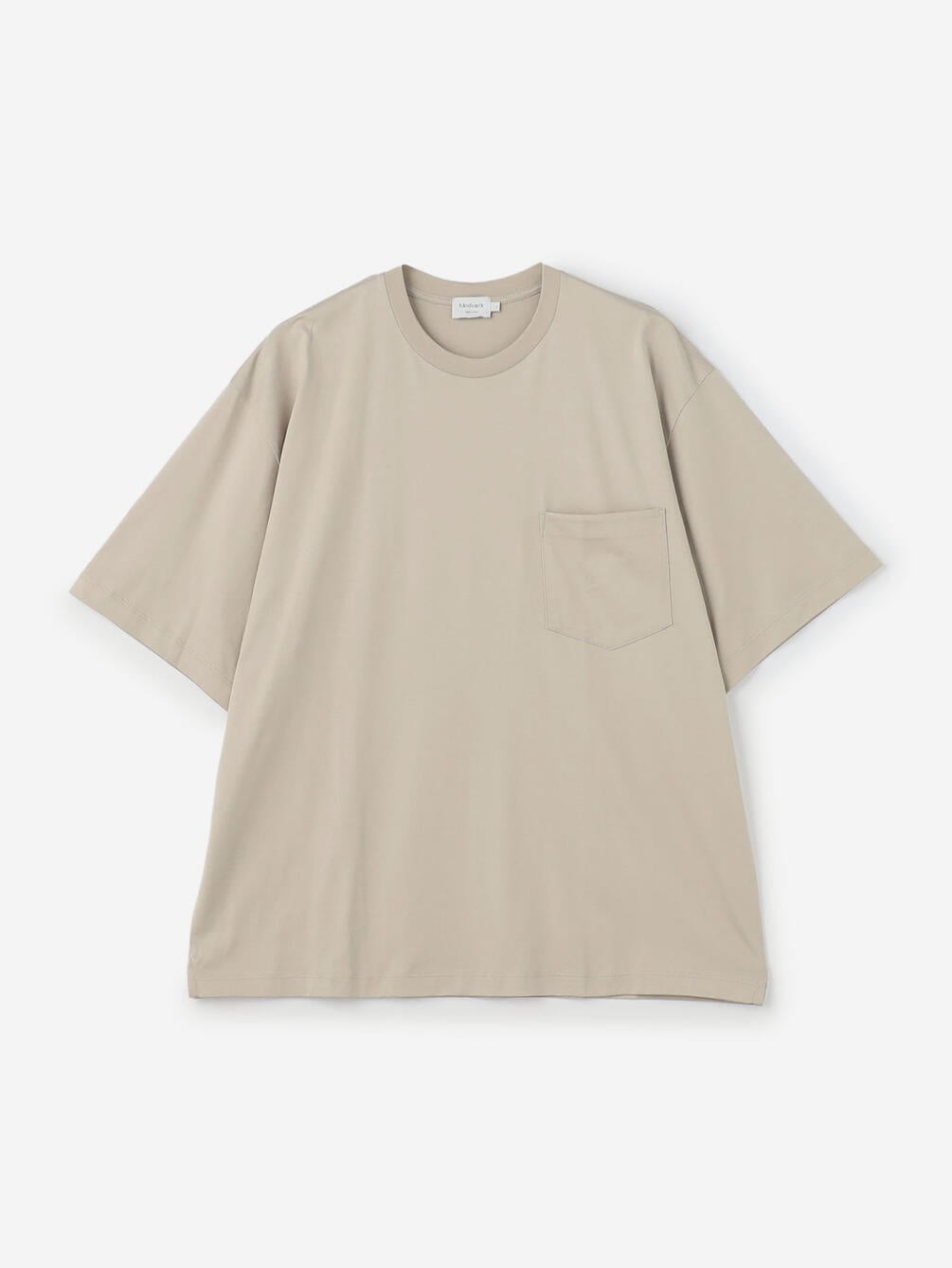 handvaerk | 60/2 クルーネックビッグポケットTシャツ SOLID MEN