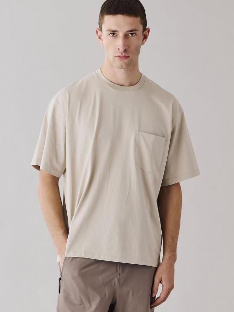 handvaerk | 60/2 クルーネックビッグポケットTシャツ SOLID MEN