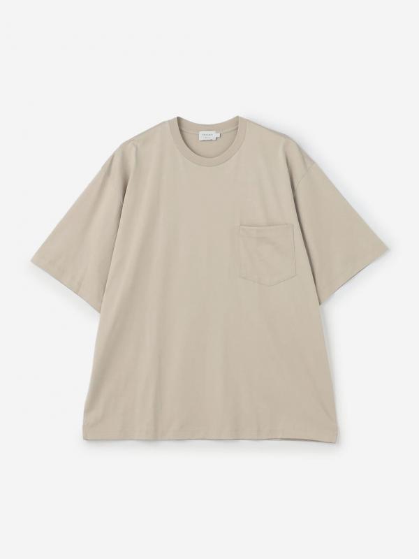 handvaerk | 60/2 クルーネックビッグポケットTシャツ SOLID MEN