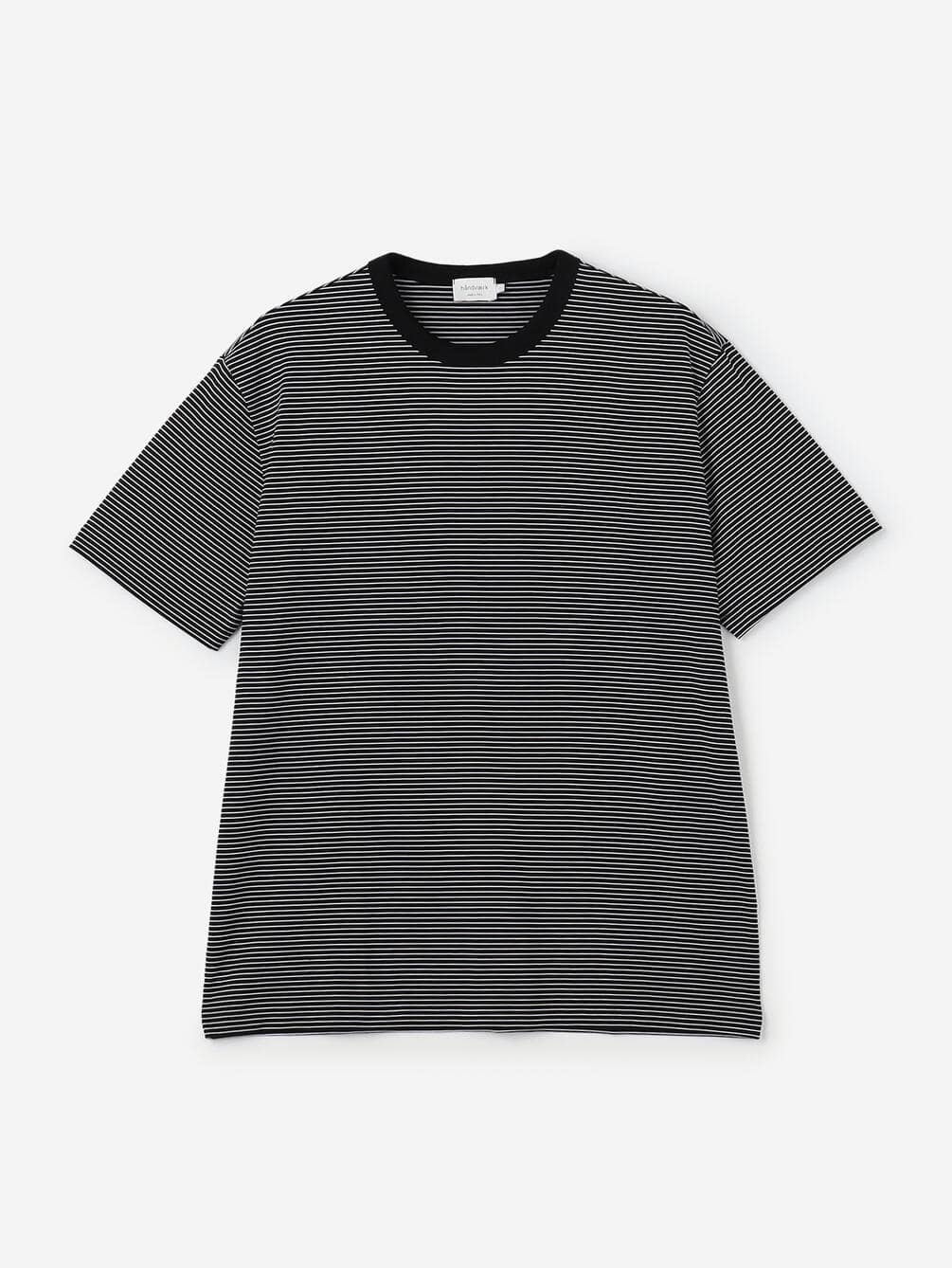 handvaerk | 60/2 クルーネック半袖Tシャツ STRIPE MEN