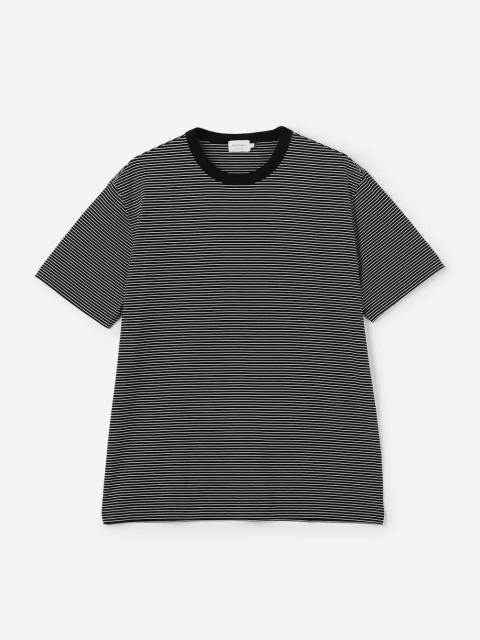 handvaerk | 60/2 クルーネック半袖Tシャツ STRIPE MEN