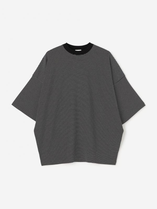 handvaerk | 60/2 ビッグクルーネックTシャツ STRIPE MEN