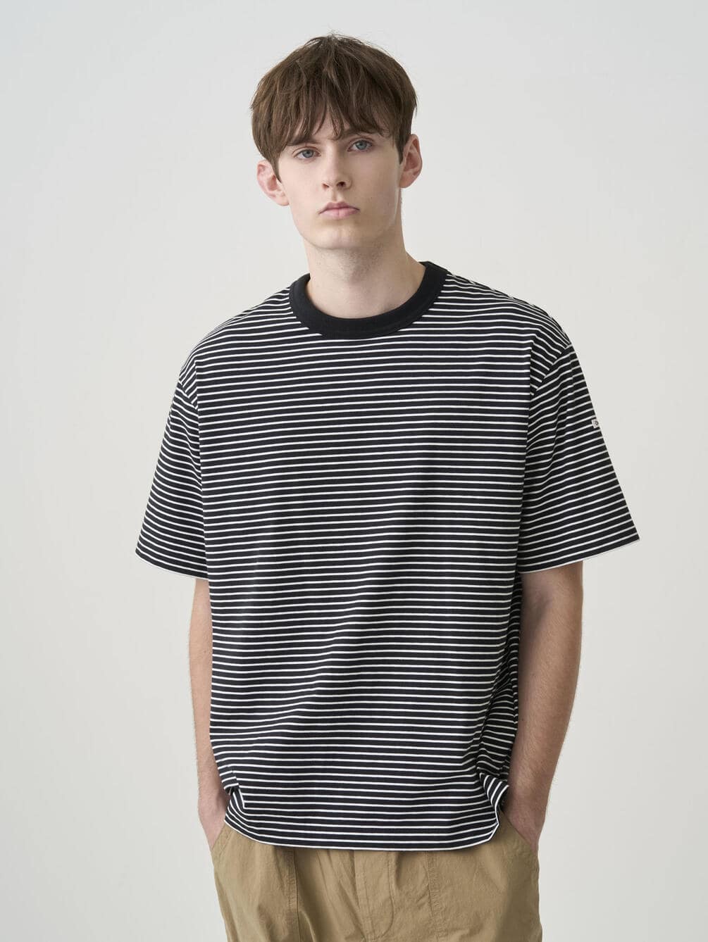 ORCIVAL | コットン ストレッチ クルーネック半袖Tシャツ MEN