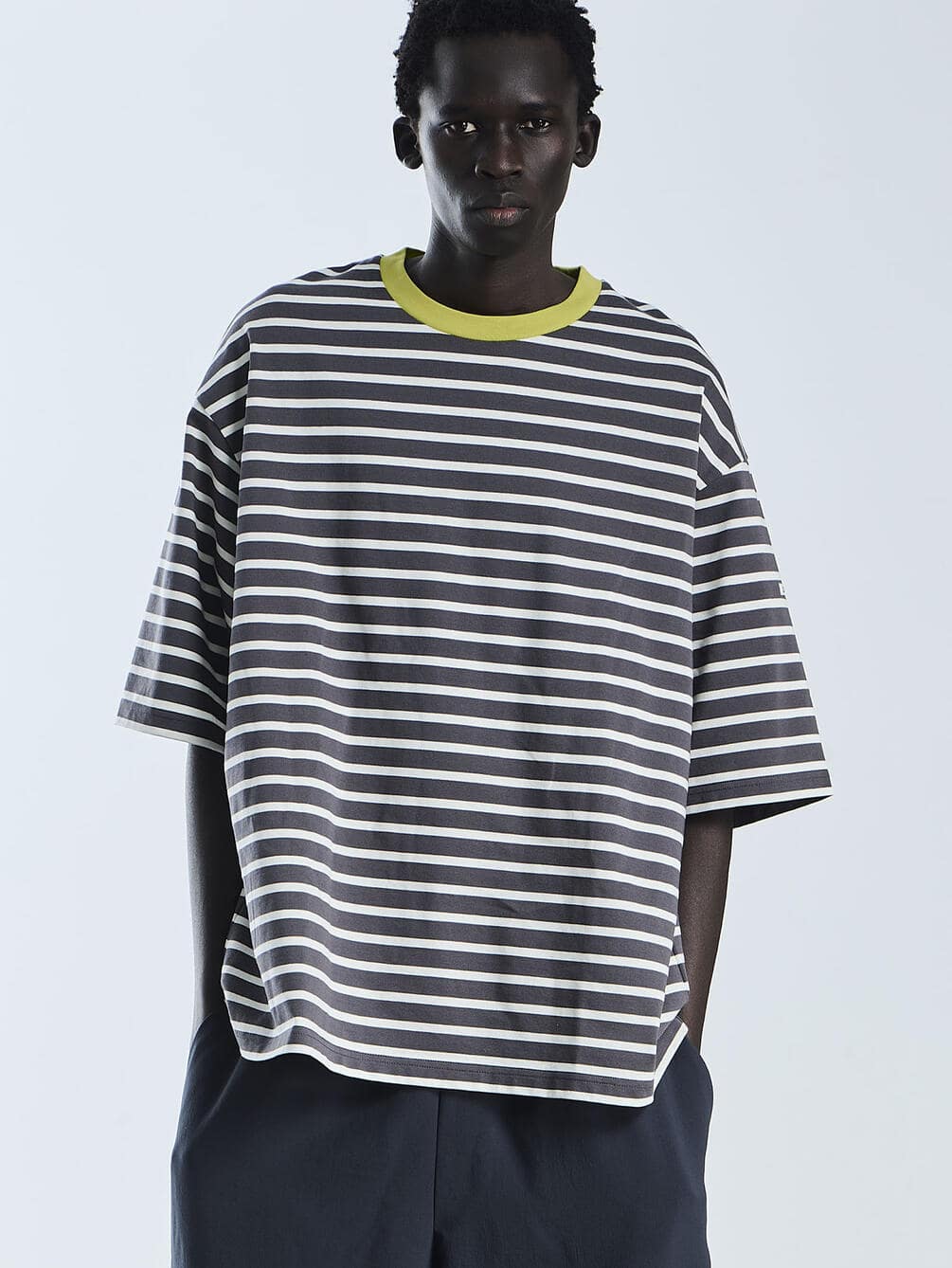 ORCIVAL | マーセライズ ワイドクルーネック 半袖 プルオーバー MEN