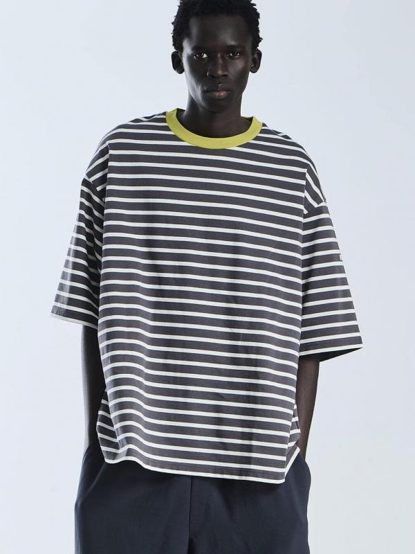 ORCIVAL | マーセライズ ワイドクルーネック 半袖 プルオーバー MEN