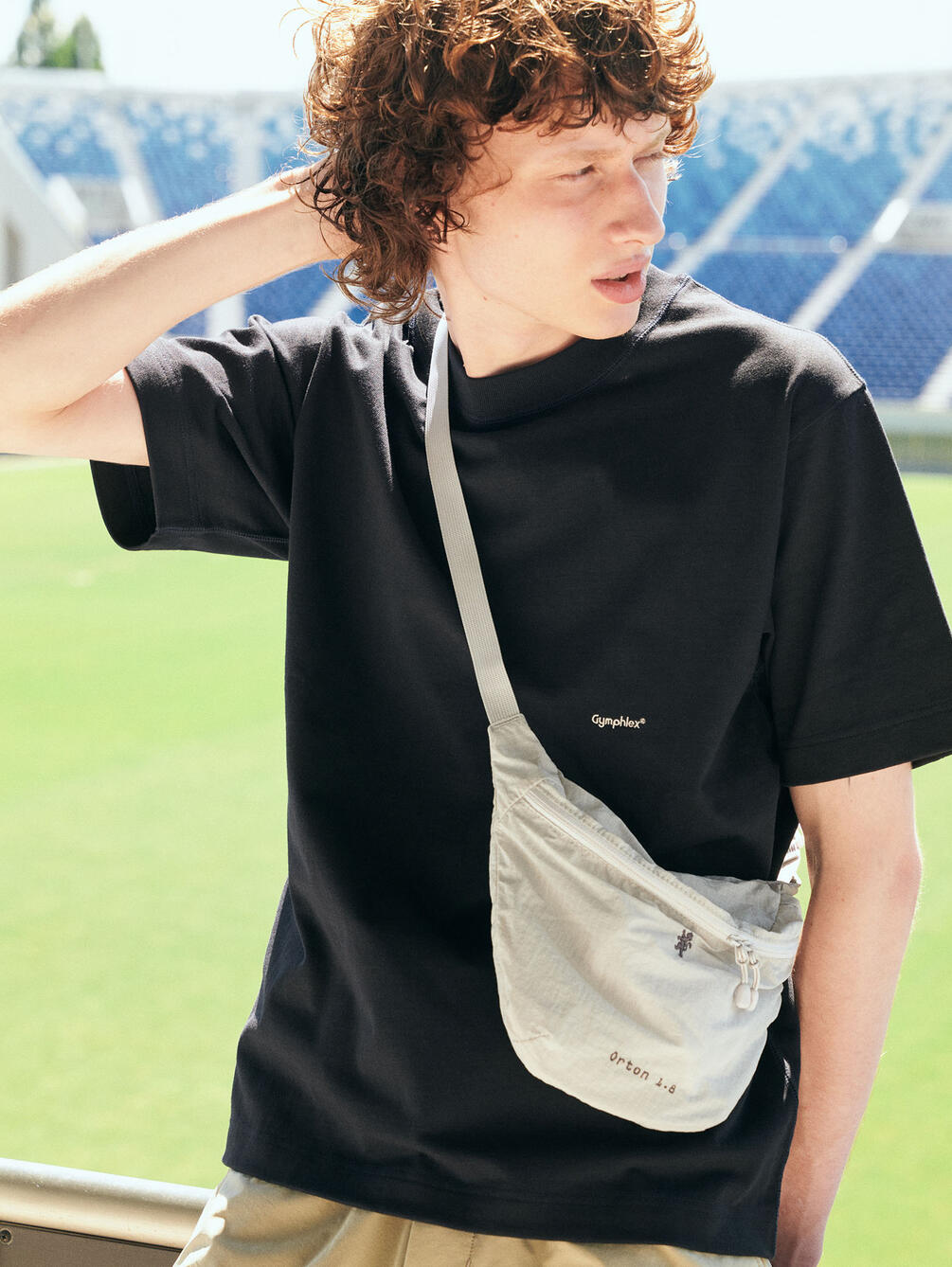 Gymphlex | ロゴ刺繍 半袖ビッグTシャツ MEN