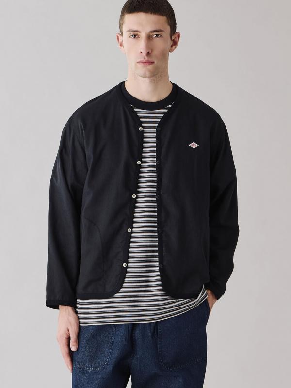 DANTON | リネンポリエステル シャツカーディガン MEN